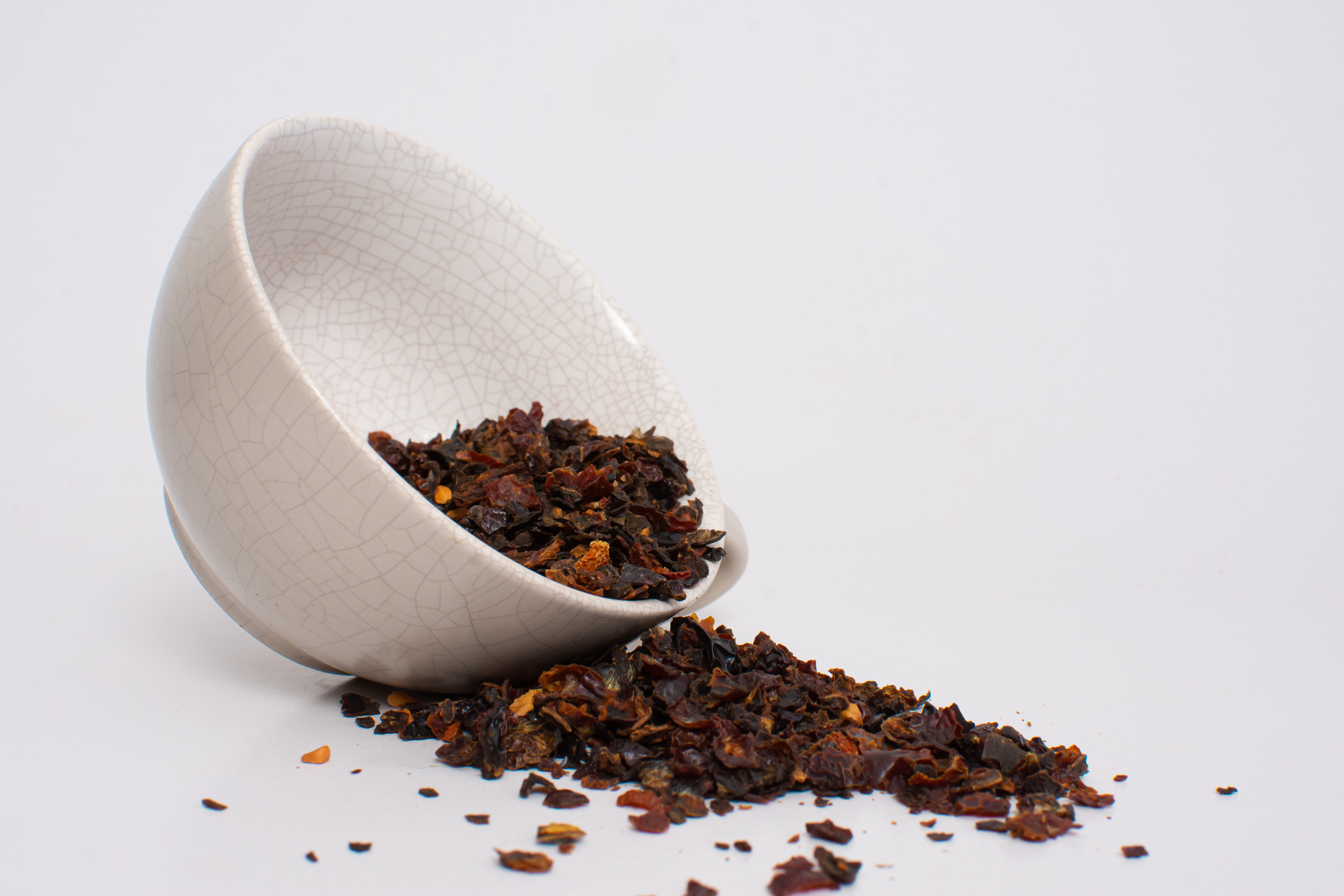 Botanical ingredients inspected for colour, cleanliness and consistency